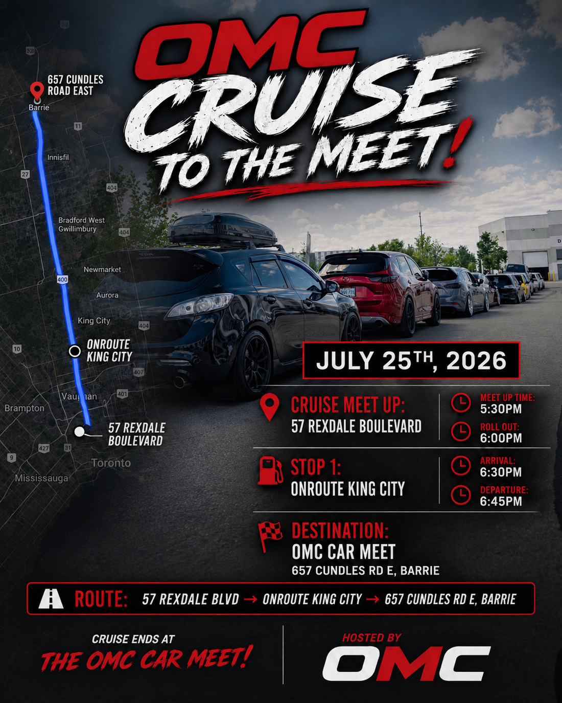 OMC Cruise to the Meet — July 25th, 2026