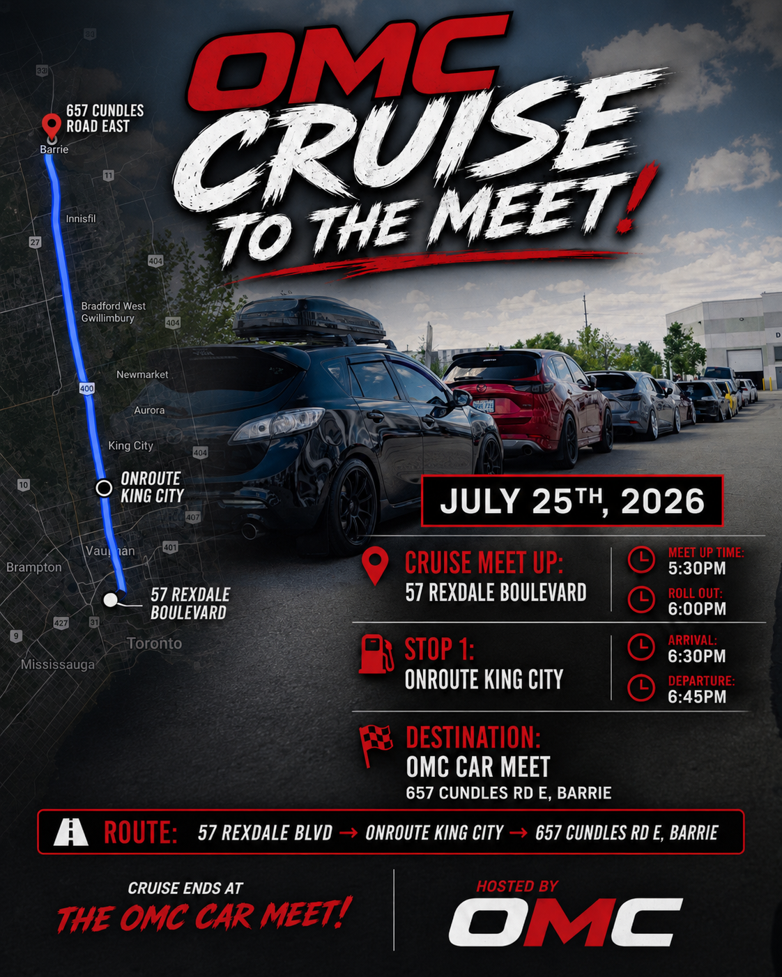OMC Cruise to the Meet — July 25th, 2026