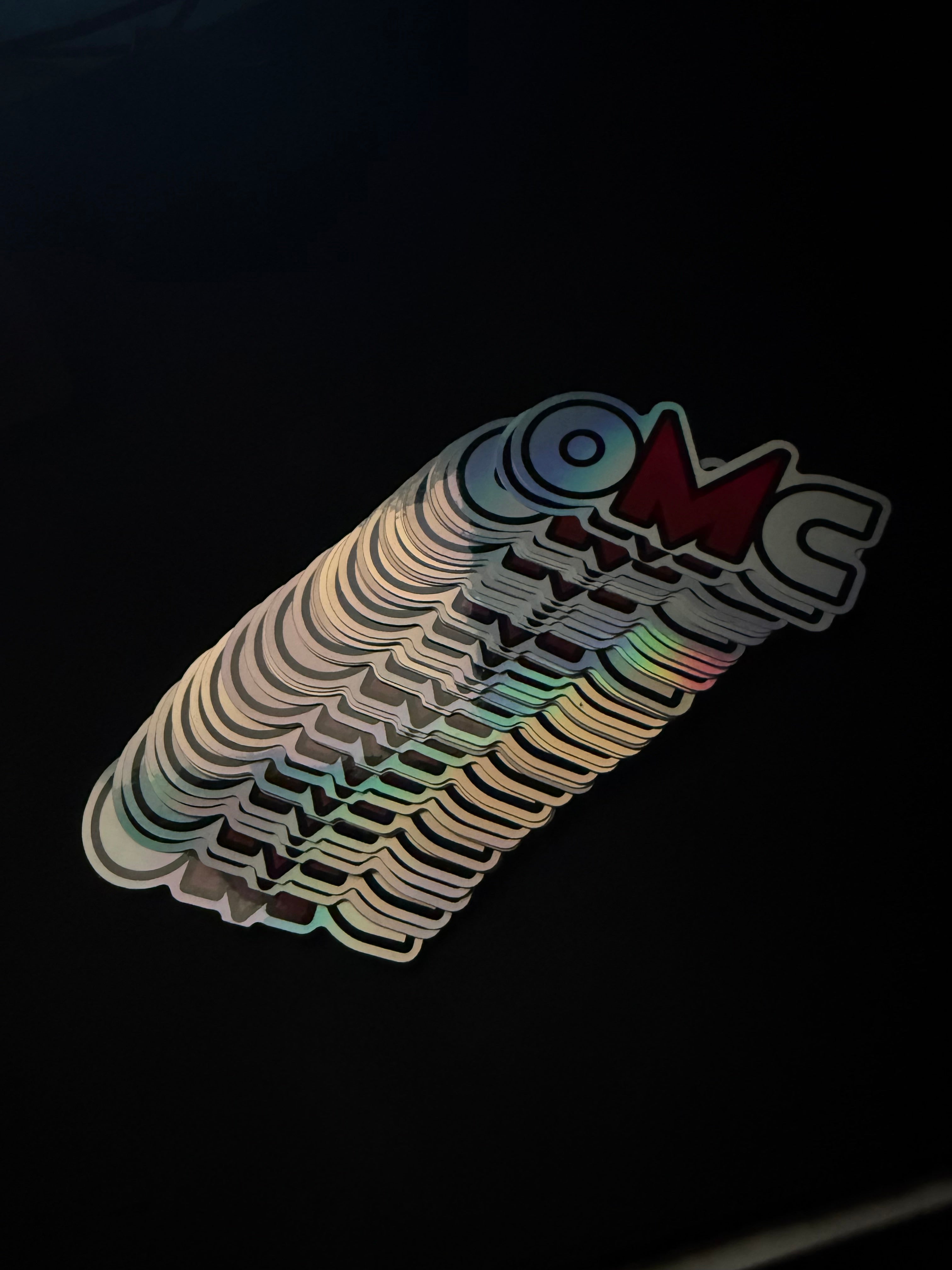 OMC Holographic Badge Sticker (4in)