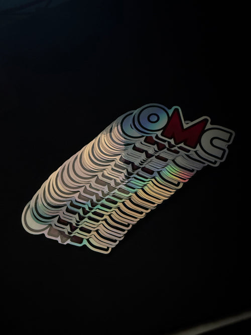 OMC Holographic Badge Sticker (4in)