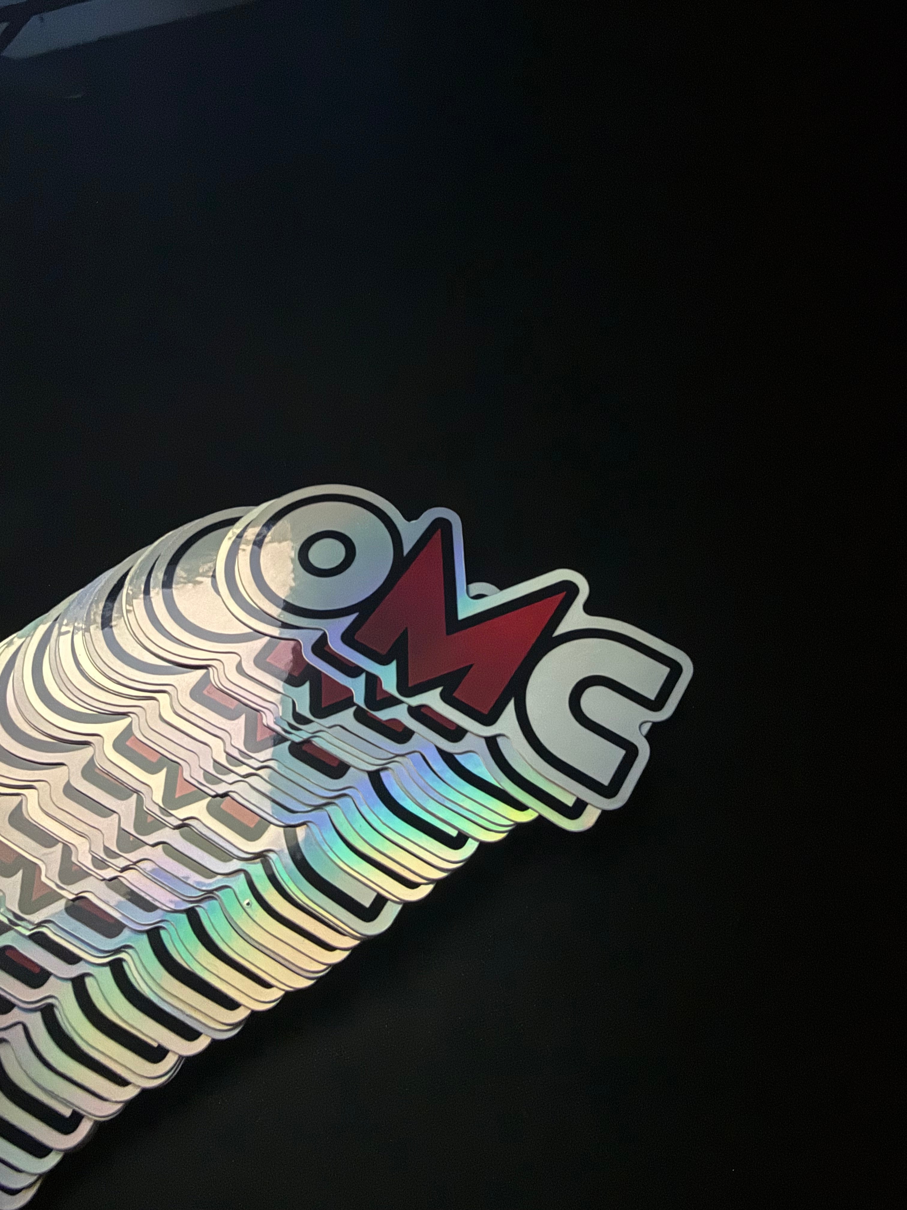 OMC Holographic Badge Sticker (4in)