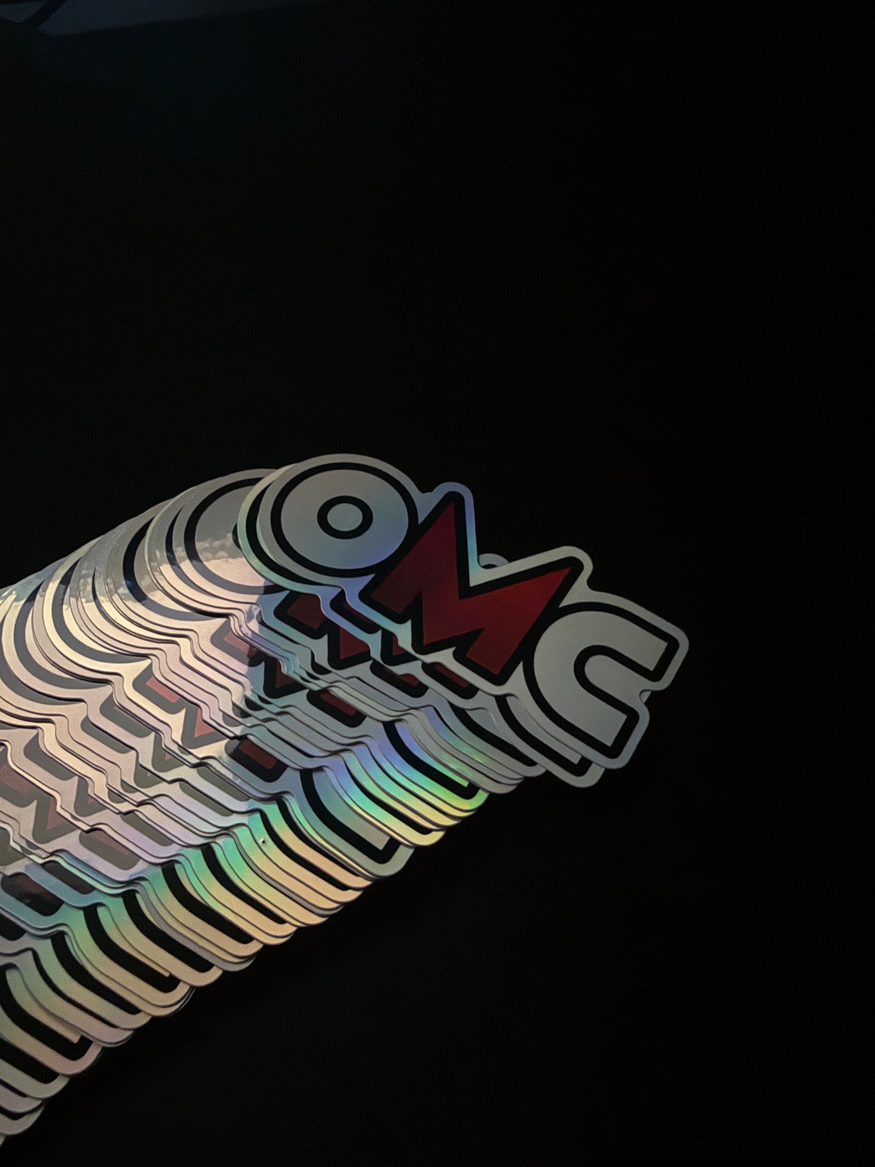 OMC Holographic Badge Sticker (4in)