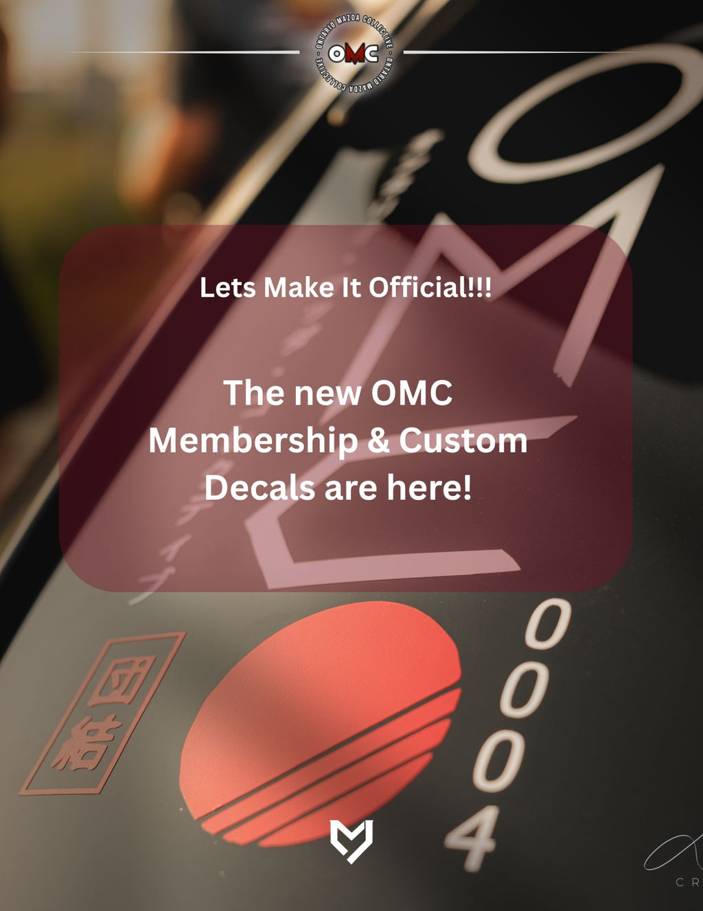 OMC Membership Decal & Member Number (First Edition)